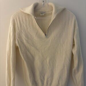 Cream Club Monaco Quarter-Zip Cashmere Sweater - Like New Size XXS